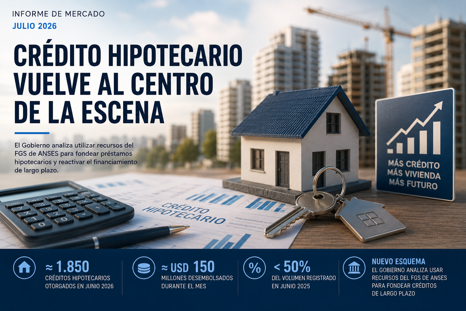 El crédito hipotecario vuelve al centro de la escena.-
